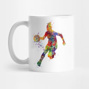 Basketball Girl Player Watercolor Sports Gift Mug